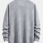 Long Sleeve Stripe Jacquard Arc Hem T-Shirt