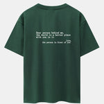 Slogan Back Print Drop Shoulder Oversize T-Shirt