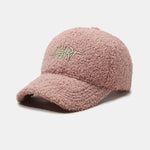 Heart Embroidery Teddy Plush Baseball Cap