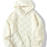Checkerboard Teddy Hoodie & Straight Leg Pants