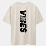 Palm Tree Vibes Slogan Back Print Drop Shoulder Oversize T-Shirt