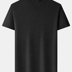 Short Sleeve Muscle Fit Mock Neck Sweater