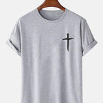 Cross Print T-Shirt