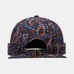 Vintage Paisley Print Brimless Hat