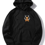 Smiley Bear Back Print Hoodie & Jogger Pants