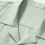 Textured Cotton Revere Shirt & 5" Shorts