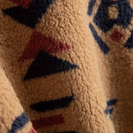 Aztec Print Patchwork Teddy Fleece Coat
