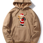 Christmas Bear Print Hoodie
