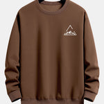 Triangle Mountain Print Relax Fit Sweatshirt