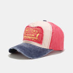Slogan Patch Washed Distressed Baseball Cap