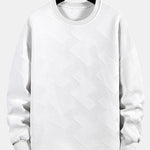 Long sleeve Geometric Stripe Jacquard T-Shirt