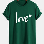 Regular Fit Love Print Cotton T-Shirt