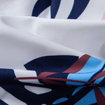 Leaf Color Block Print Button Up Shirt & Swim Short