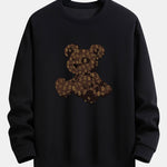 Cartoon Bear Print Relax Fit Sweatshirt
