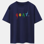 Goat Print Drop Shoulder Oversize T-Shirt