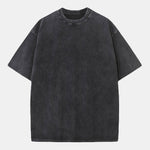 Washed Distressed Drop Shoulder T-Shirt