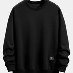 Relax Fit Geometric Striped Sweatshirt