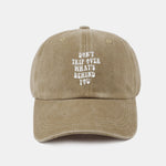 Personalized Slogan Classic Retro Washed Cotton Baseball Cap