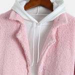 Notched Lapel Teddy Coat