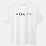 Los Angeles Print Drop Shoulder Oversize T-Shirt