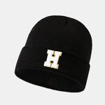 1pc Letter A-Z Warm Knit Beanie Hat