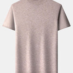 Short Sleeve Muscle Fit Mock Neck Sweater