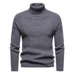 Men's Turtleneck Solid Color Sweater