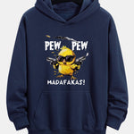 PEW PEW MADAFAKAS Chicken Print Relax Fit Hoodie