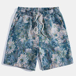 Painted Floral Jacquard Shorts