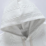 Relax Fit Wheat Jacquard Hoodie