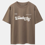 Wonderful Slogan Print Drop Shoulder Oversize T-Shirt