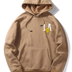 LA Smiley Print Hoodie