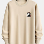 Dragon Slogan Back Print Relax Fit Sweatshirt