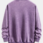 Relax Fit Washed Distressed Sweatshirt