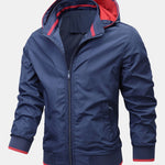 Contrast Detachable Hooded Jacket