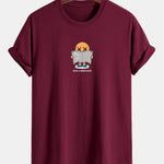 Regular Fit Reading Print Cotton T-Shirt
