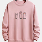 Cat Claws Print Relax Fit Sweatshirt