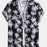 Palm Tree Print Shirt & Swim Shorts