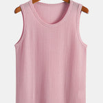 3 Pieces Waffle Knit Tank Top