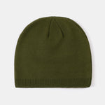 2 Pieces Solid Color Outdoor Cycling Warm Knit Beanie Hat