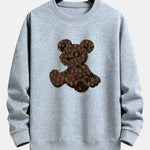 Cartoon Bear Print Relax Fit Sweatshirt
