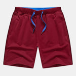 Contrast Elastic Waist Jersey Shorts