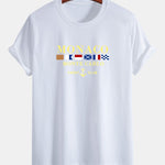 Regular Fit Monaco Slogan Print Cotton T-Shirt