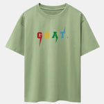 Goat Print Drop Shoulder Oversize T-Shirt