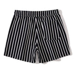 Cotton 3" Striped Jersey Drawstring Shorts