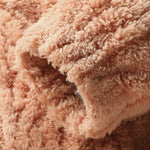 Geometric Jacquard Teddy Hoodie