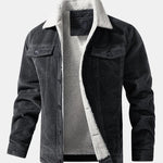 Teddy Lined Cotton Corduroy Jacket