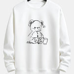 Bear Print Relax Fit Sweatshirt