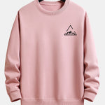 Triangle Mountain Print Relax Fit Sweatshirt