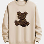 Cartoon Bear Print Relax Fit Sweatshirt
